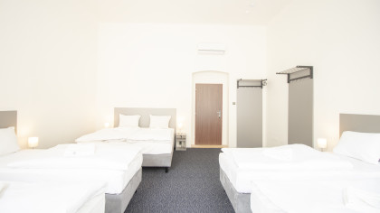 Deluxe Achtbettzimmer mit externem privatem Badezimmer 1