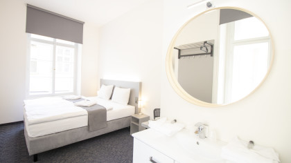 Deluxe Doppelzimmer mit Blick auf den Hof